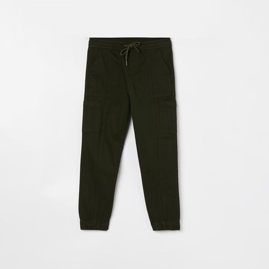 fame forever boys solid cargo joggers