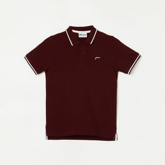 fame forever boys solid polo t-shirt