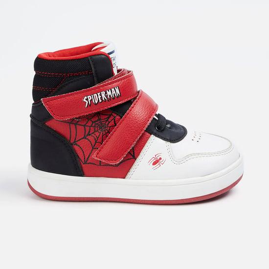 fame forever boys spiderman print high-top sneakers