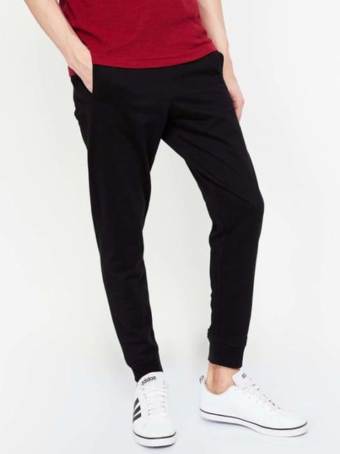 fame forever by lifestyle black slim fit joggers