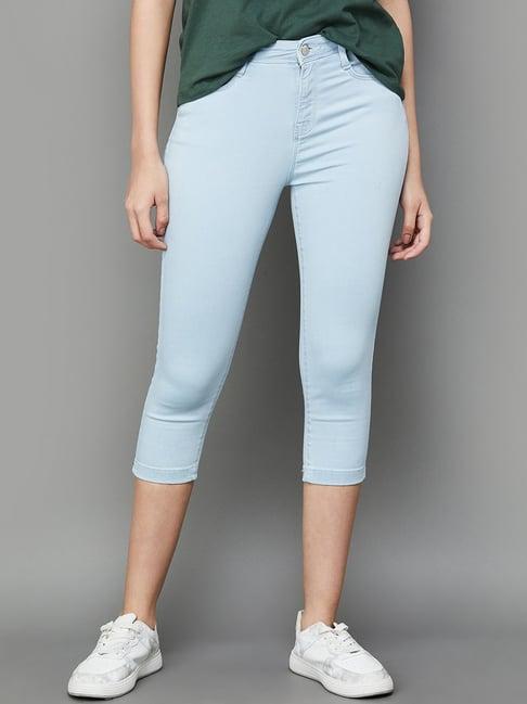 fame forever by lifestyle blue cotton mid rise jeans