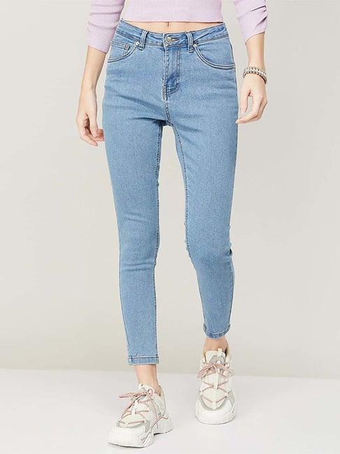 fame forever by lifestyle blue mid rise jeans