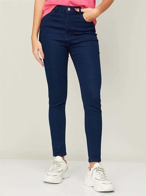 fame forever by lifestyle blue mid rise jeans