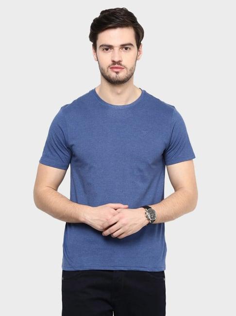 fame forever by lifestyle blue regular fit t-shirt