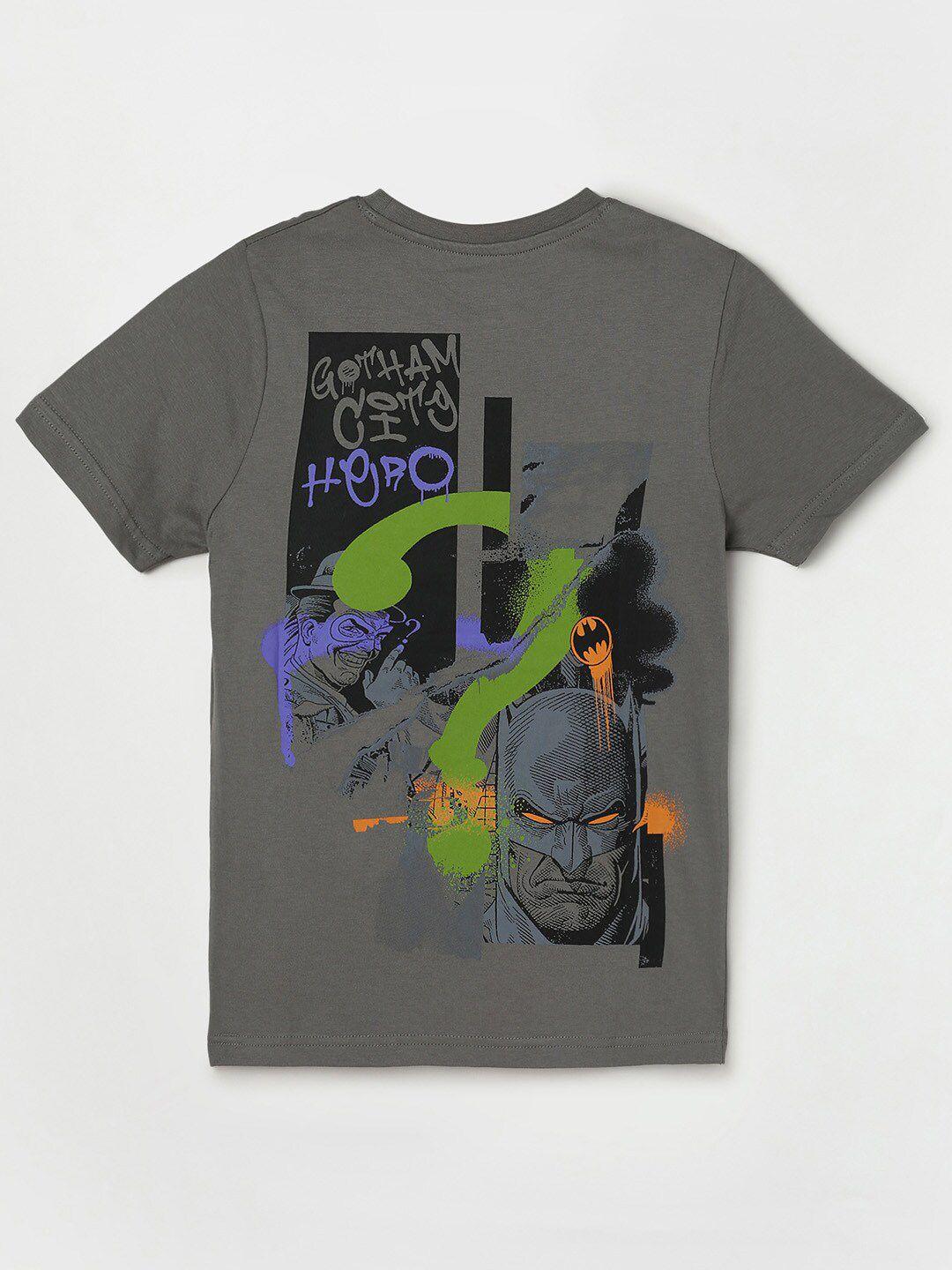 fame forever by lifestyle boys batman printed pure cotton t-shirt