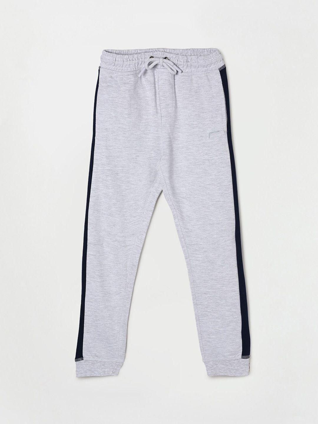 fame forever by lifestyle boys grey solid cotton joggers