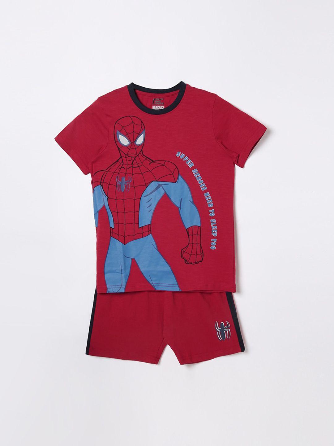 fame forever by lifestyle boys marvel printed clothing set
