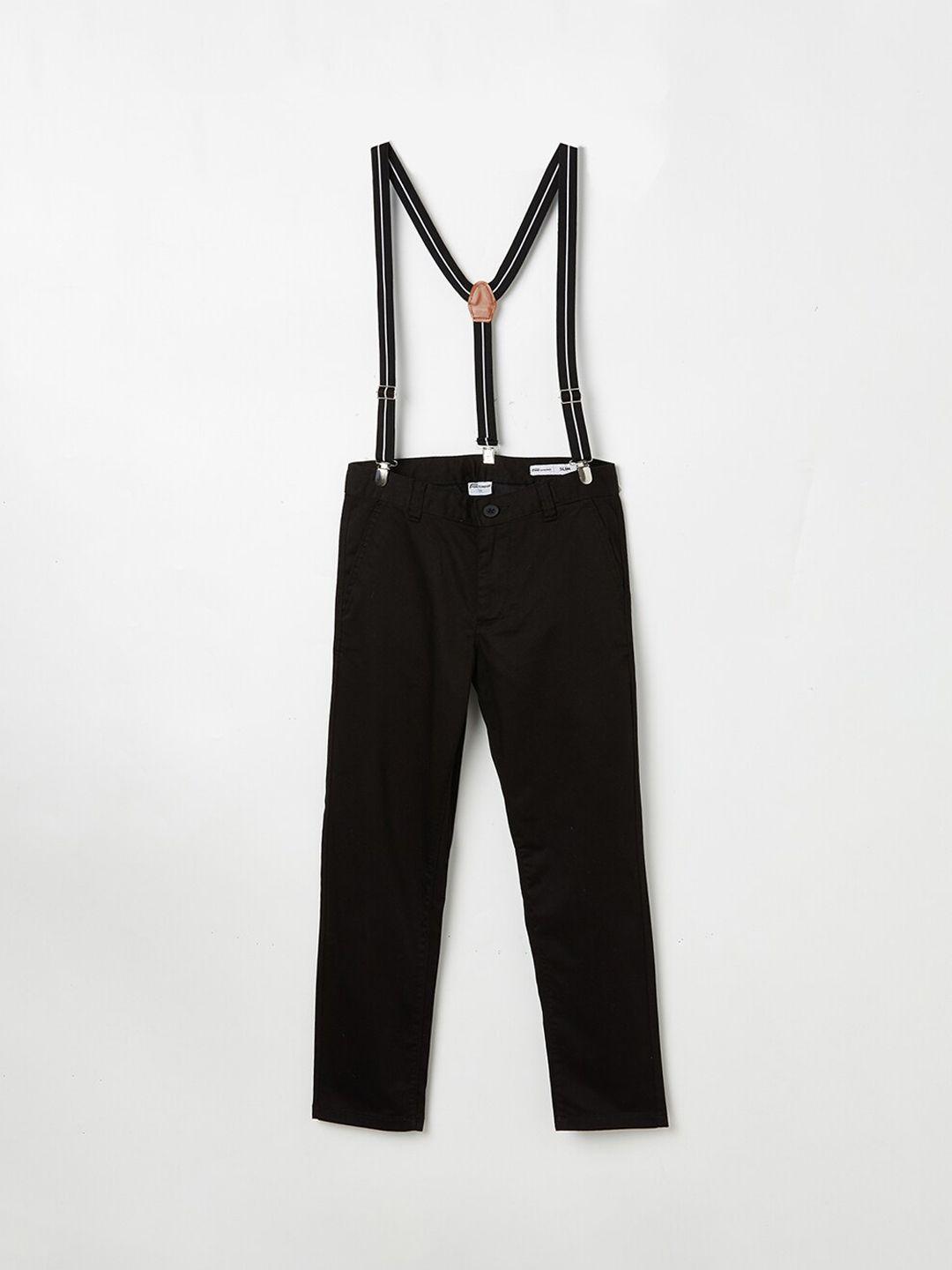 fame forever by lifestyle boys mid-rise regular trousers with suspenders