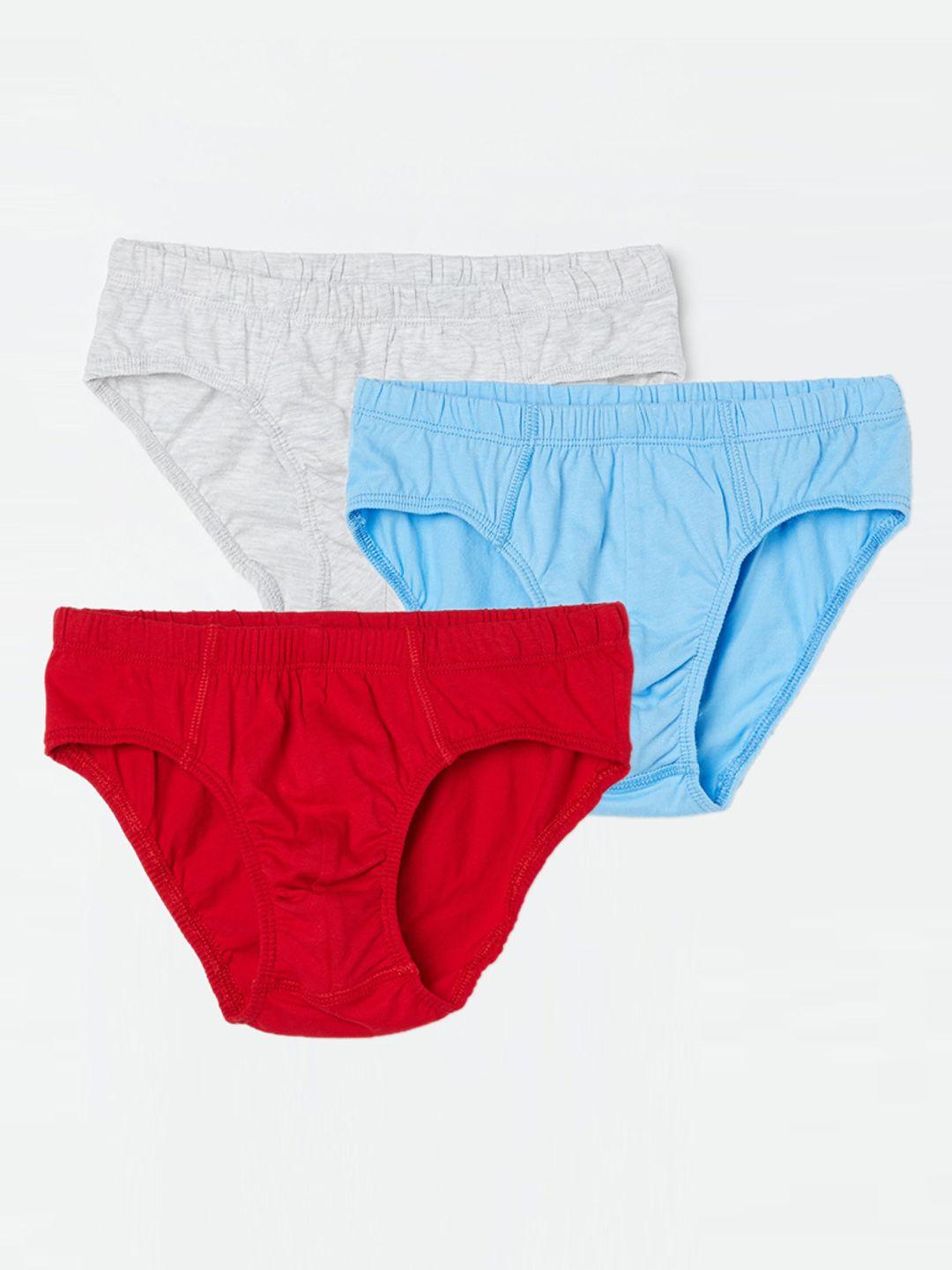 fame forever by lifestyle boys pack of 3 pure cotton basic briefs 1000013074897-multi
