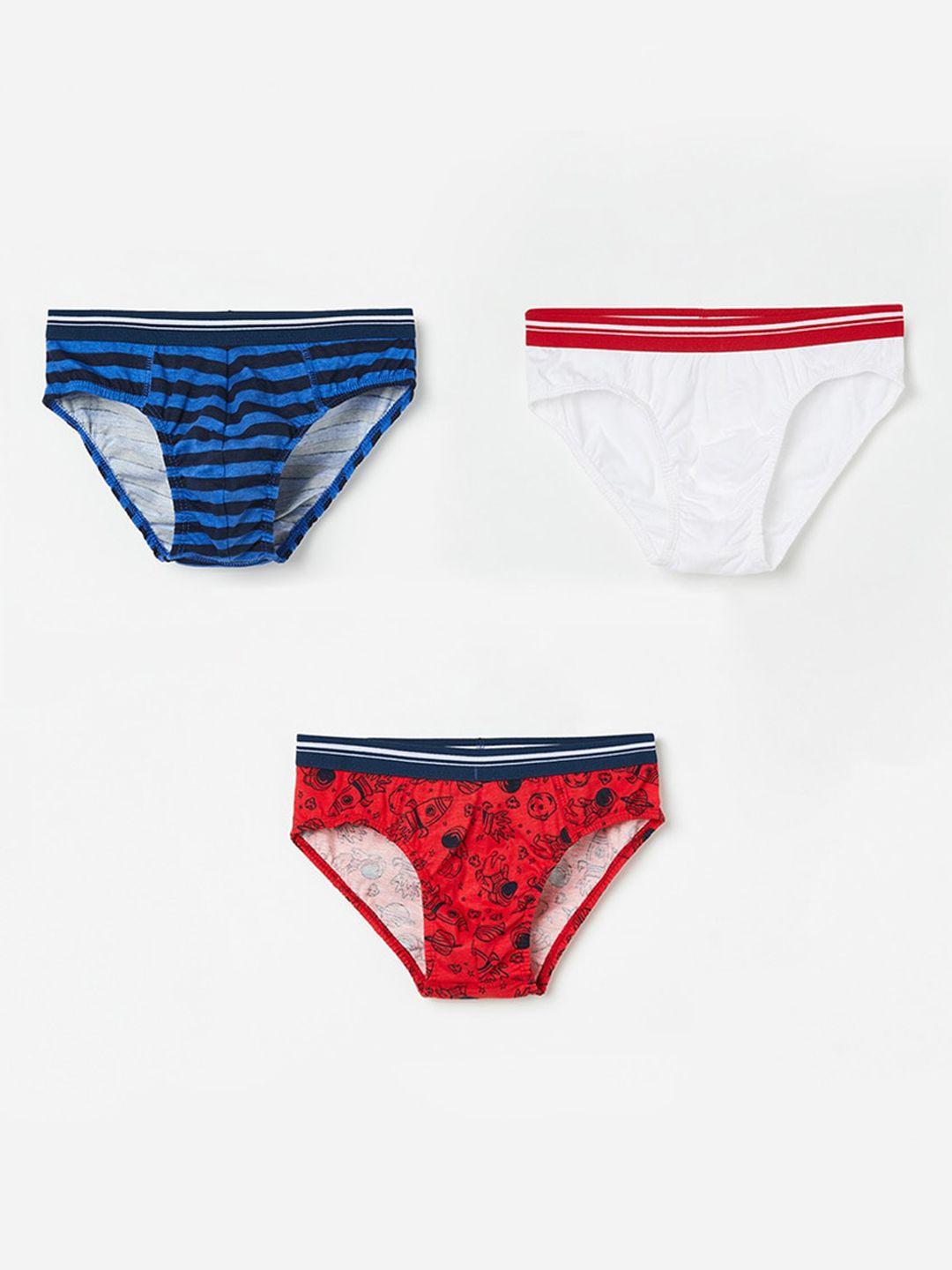 fame forever by lifestyle boys pack of 3 pure cotton basic briefs