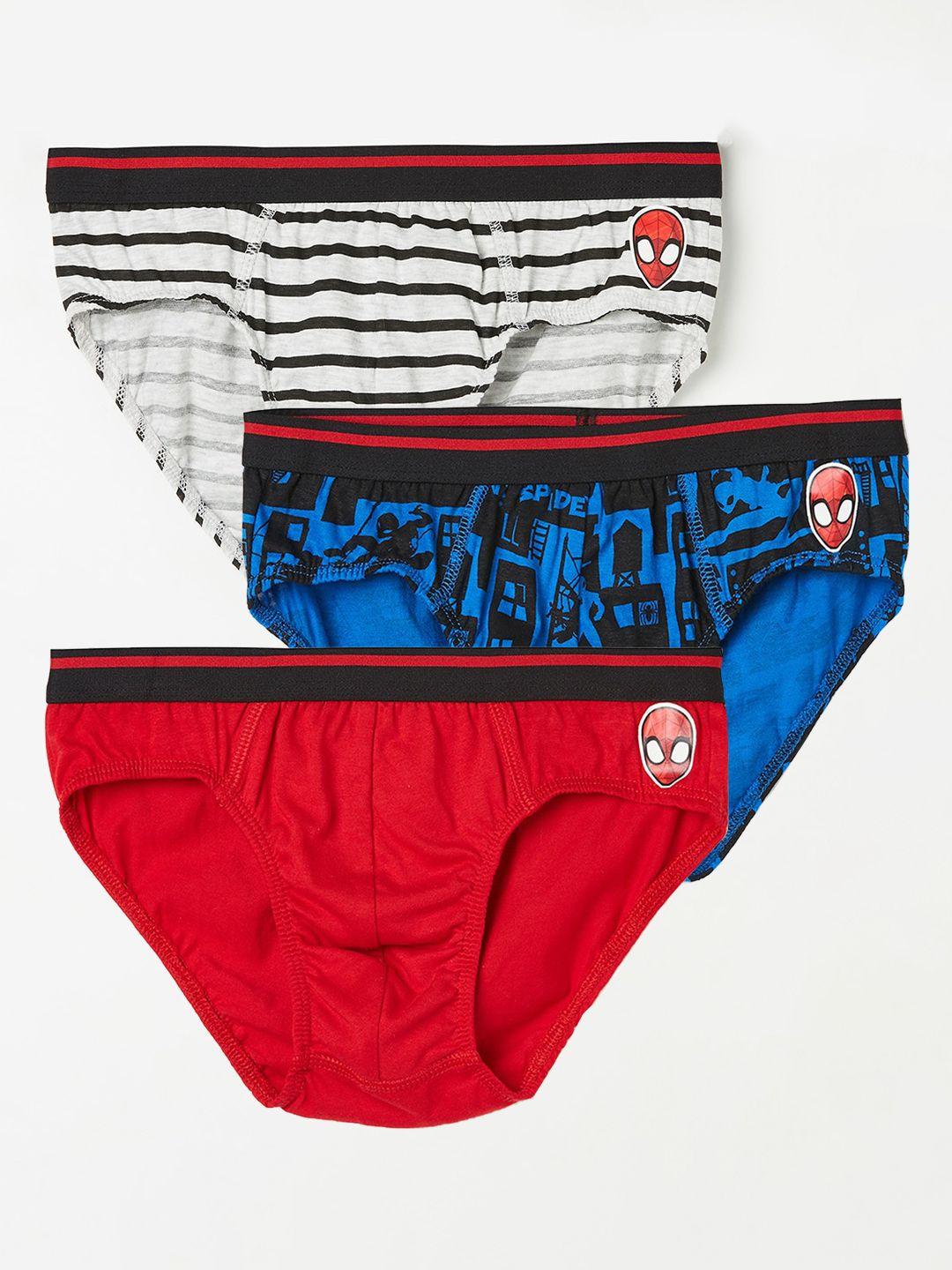 fame forever by lifestyle boys pack of 3 spider-man cotton briefs 1000013075032-multi
