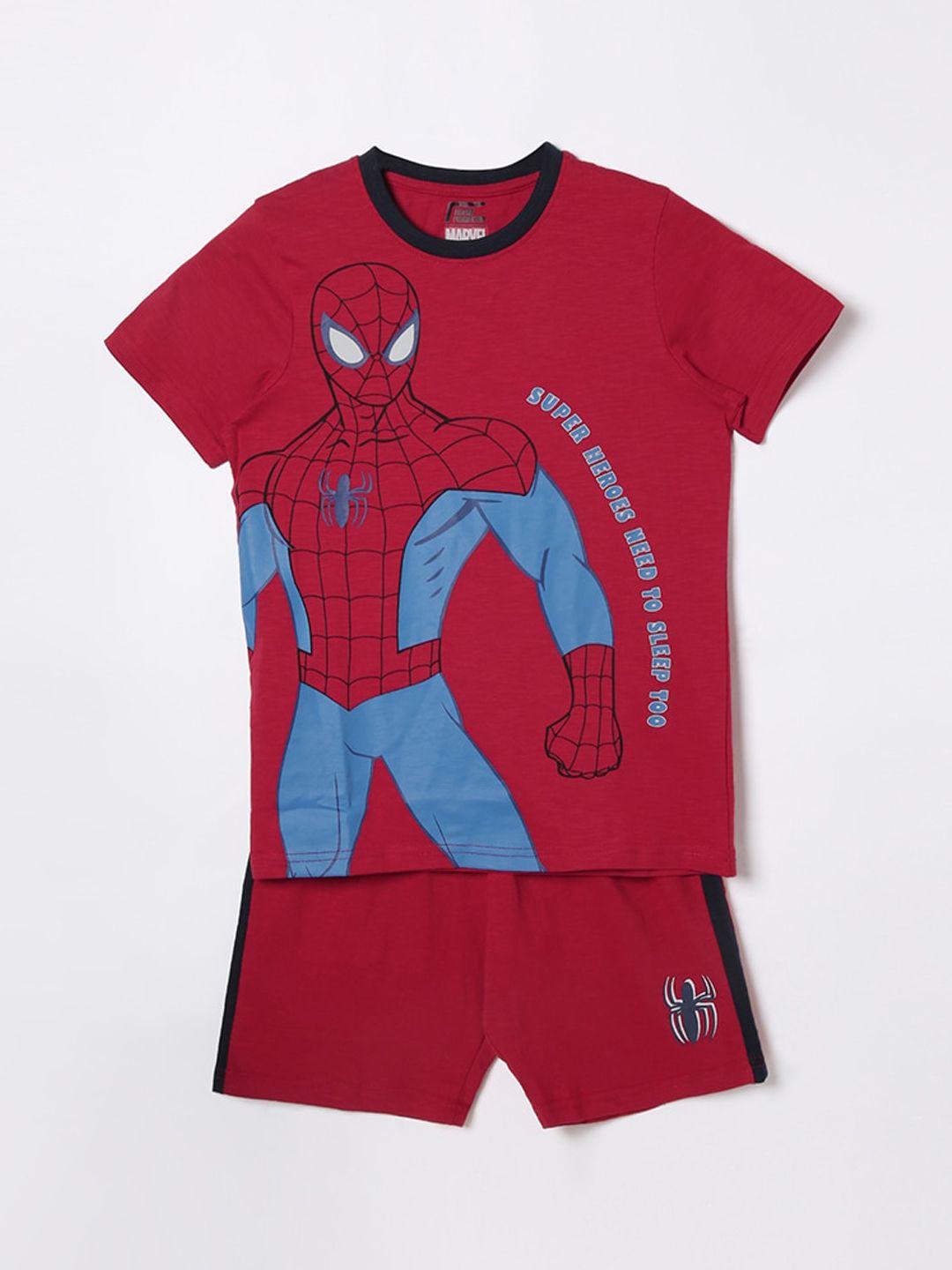 fame forever by lifestyle boys spider print t-shirts with shorts