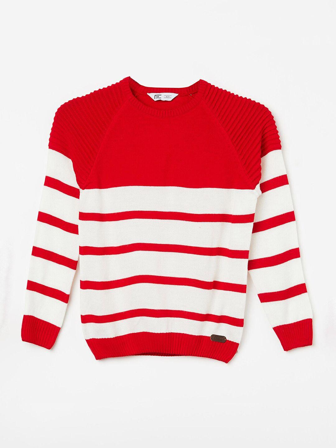 fame forever by lifestyle boys striped acrylic pullover
