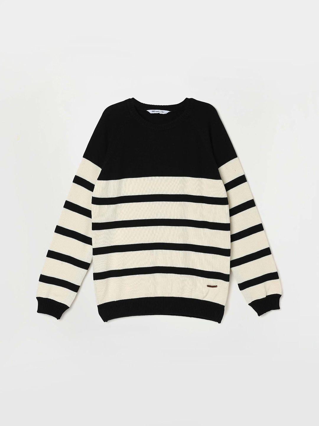 fame forever by lifestyle boys striped pure cotton pullover