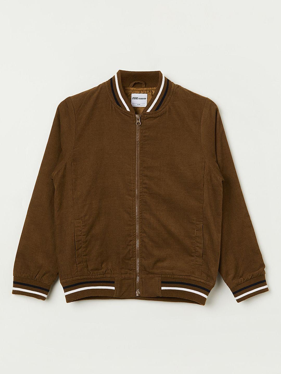 fame forever by lifestyle boys tan bomber jacket