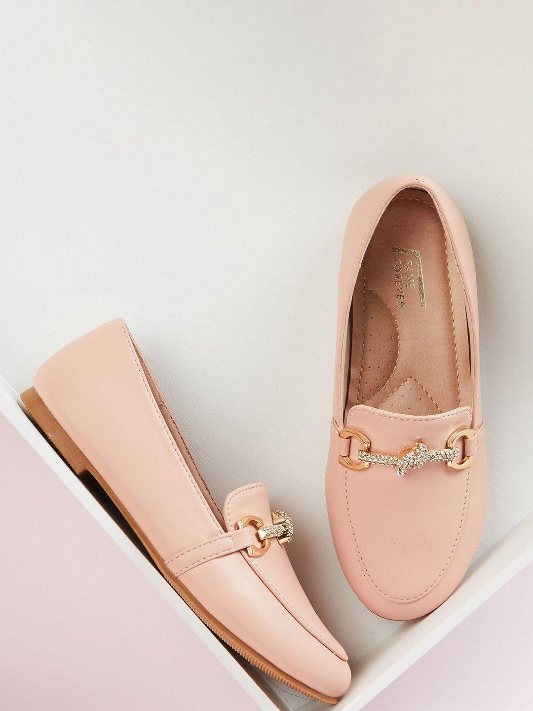 fame forever by lifestyle casual shoes pink synthetic loafers