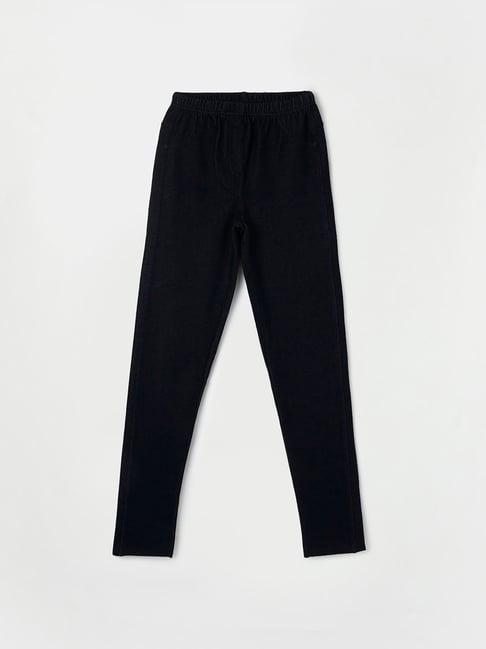 fame forever by lifestyle dark blue solid trackpants