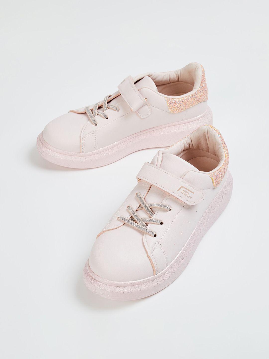 fame forever by lifestyle girls embellished basics sneakers with velcro closure