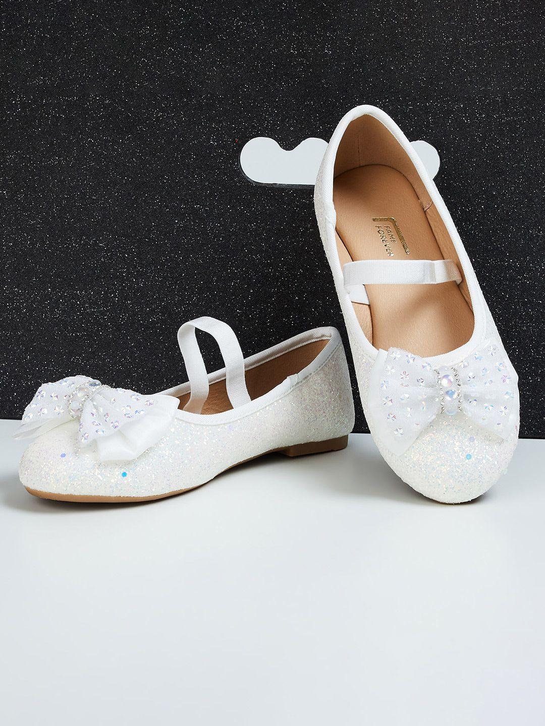 fame forever by lifestyle girls embellished party ballerinas with bows