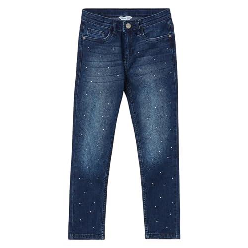 fame forever by lifestyle girls mid blue cotton slim fit solid jeans_6-7y