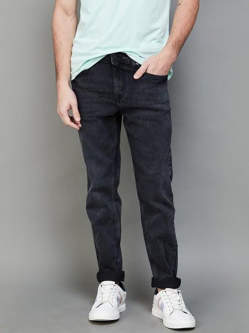 fame forever by lifestyle grey regular fit jeans