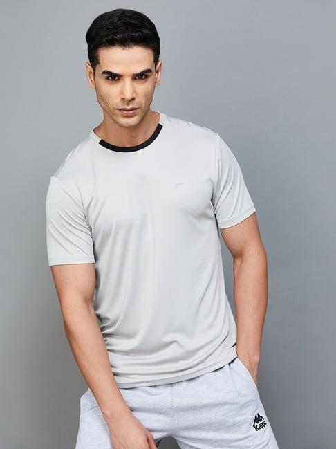 fame forever by lifestyle grey regular fit t-shirt