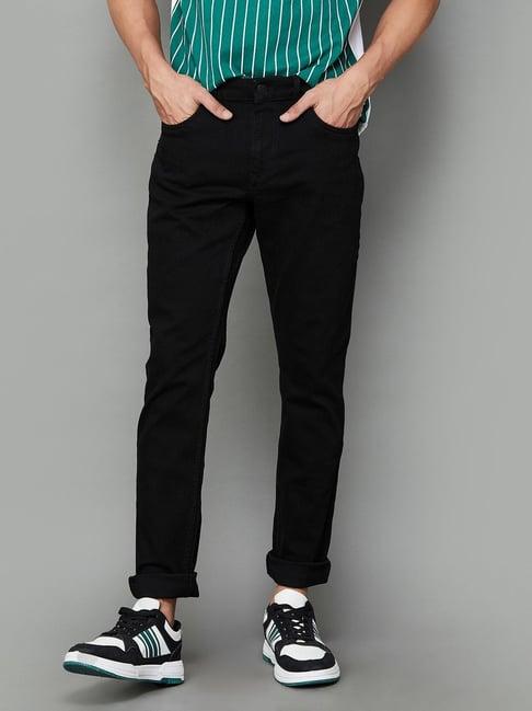 fame forever by lifestyle jet black skinny fit jeans