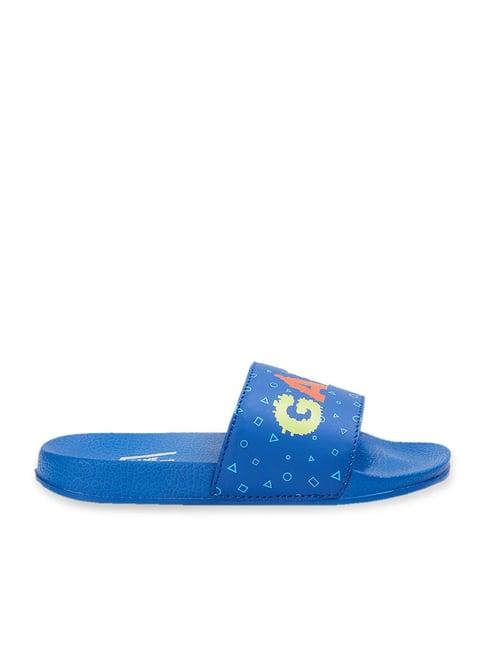 fame forever by lifestyle kids blue casual slides