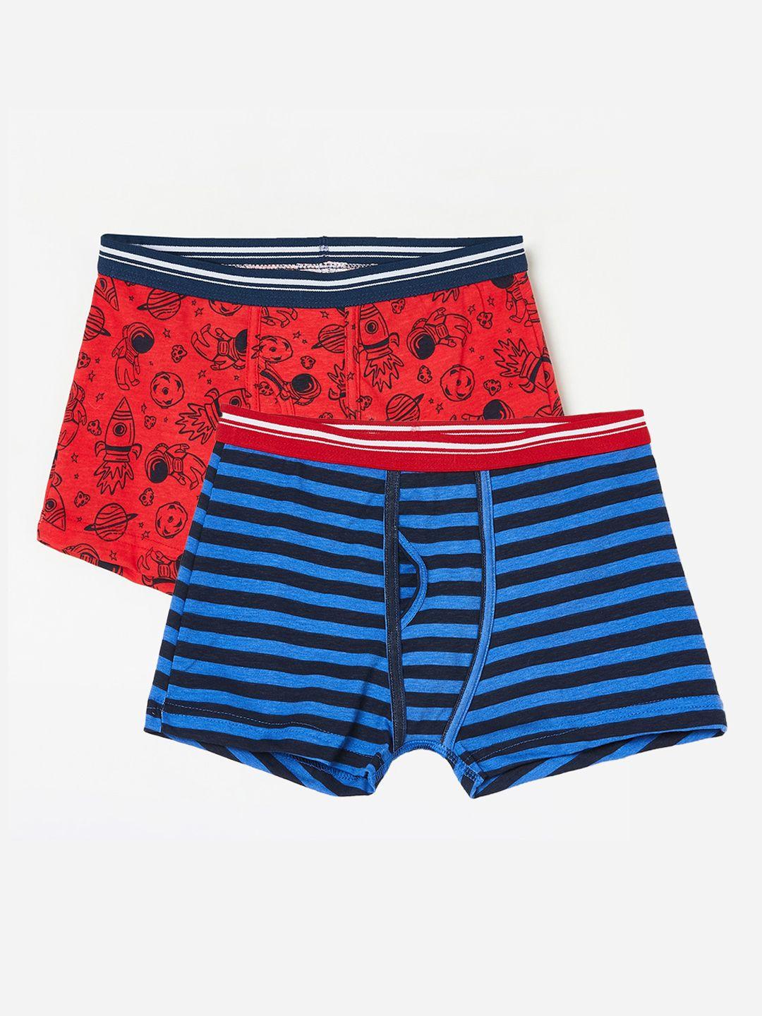 fame forever by lifestyle kids boys pack of 2 pure cotton printed boxers