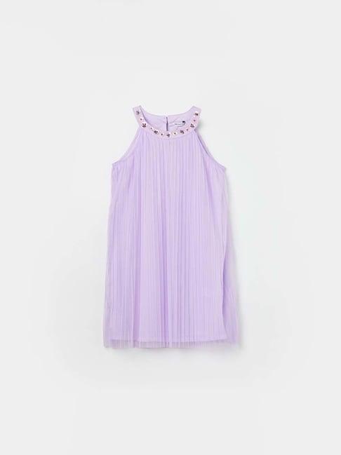 fame forever by lifestyle kids lilac embellished dress