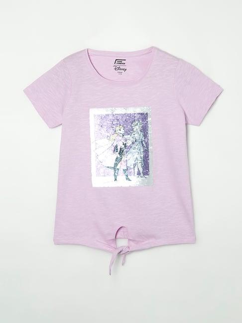 fame forever by lifestyle kids lilac printed top