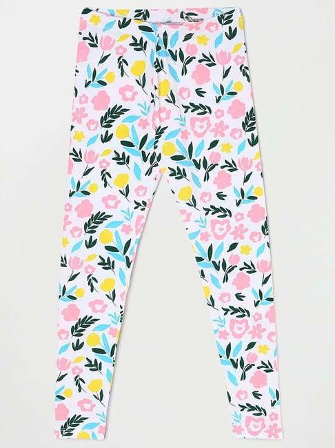 fame forever by lifestyle kids multicolor floral print leggings