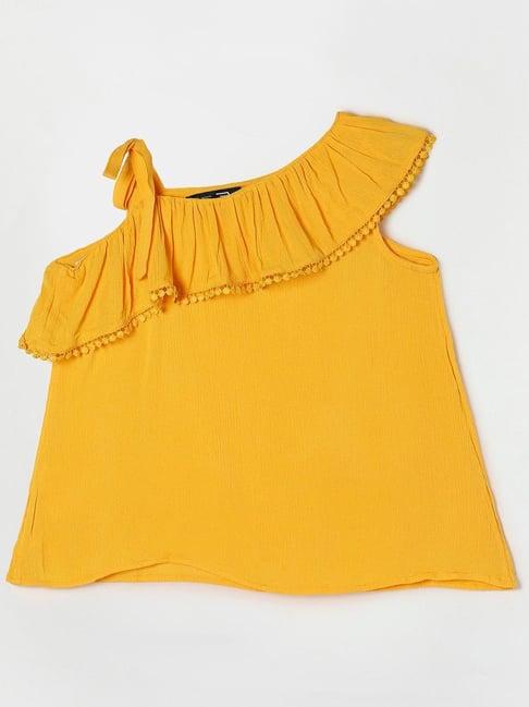 fame forever by lifestyle kids mustard regular fit top