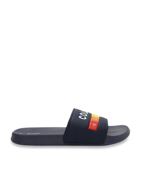 fame forever by lifestyle kids navy casual slides
