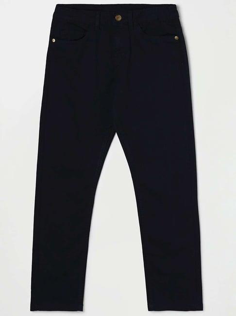 fame forever by lifestyle kids navy regular fit pants