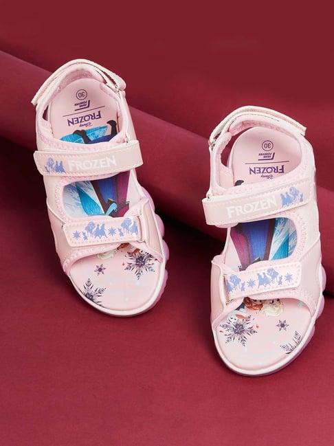 fame forever by lifestyle kids pink & navy floater sandals
