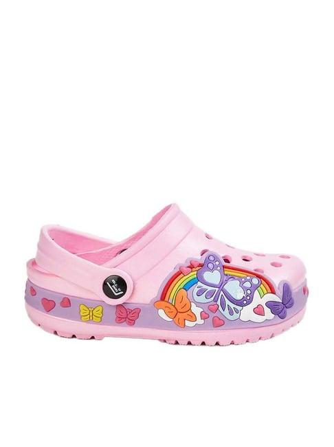 fame forever by lifestyle kids pink back strap clogs