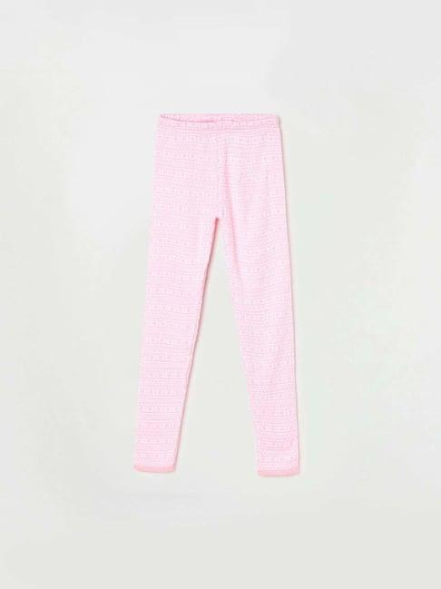 fame forever by lifestyle kids pink printed leggings