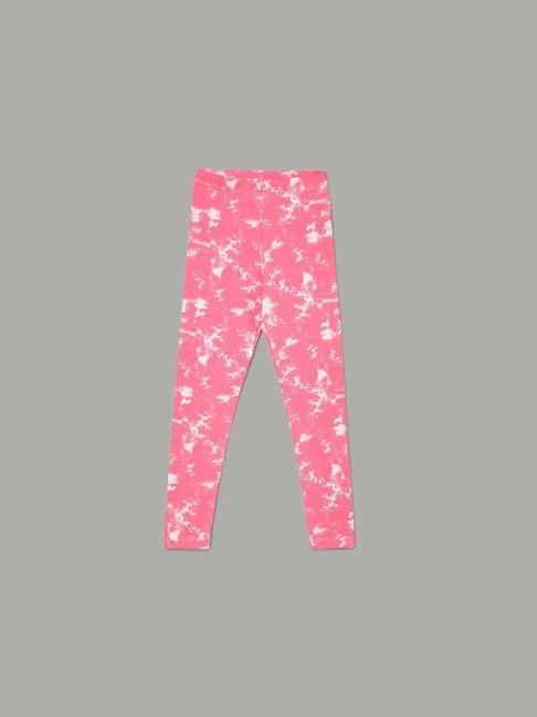 fame forever by lifestyle kids pink printed leggings