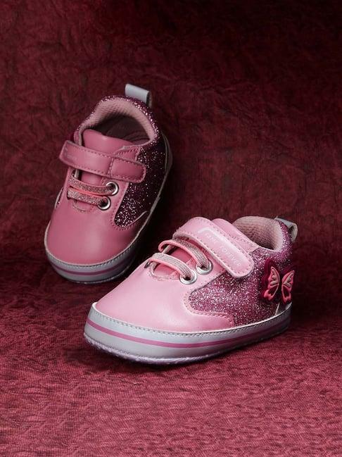 fame forever by lifestyle kids pink velcro shoes