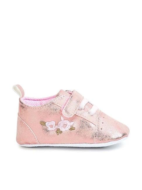fame forever by lifestyle kids rose gold velcro shoes