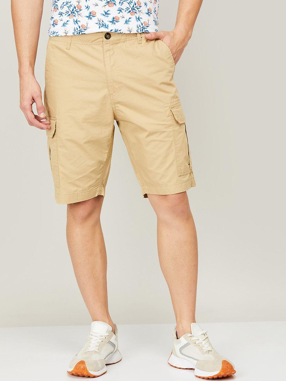 fame forever by lifestyle men beige cargo shorts