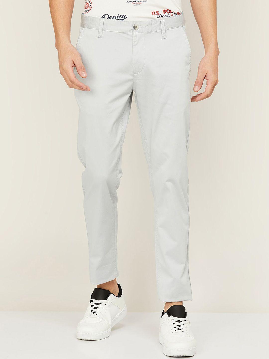 fame forever by lifestyle men blue chinos trousers