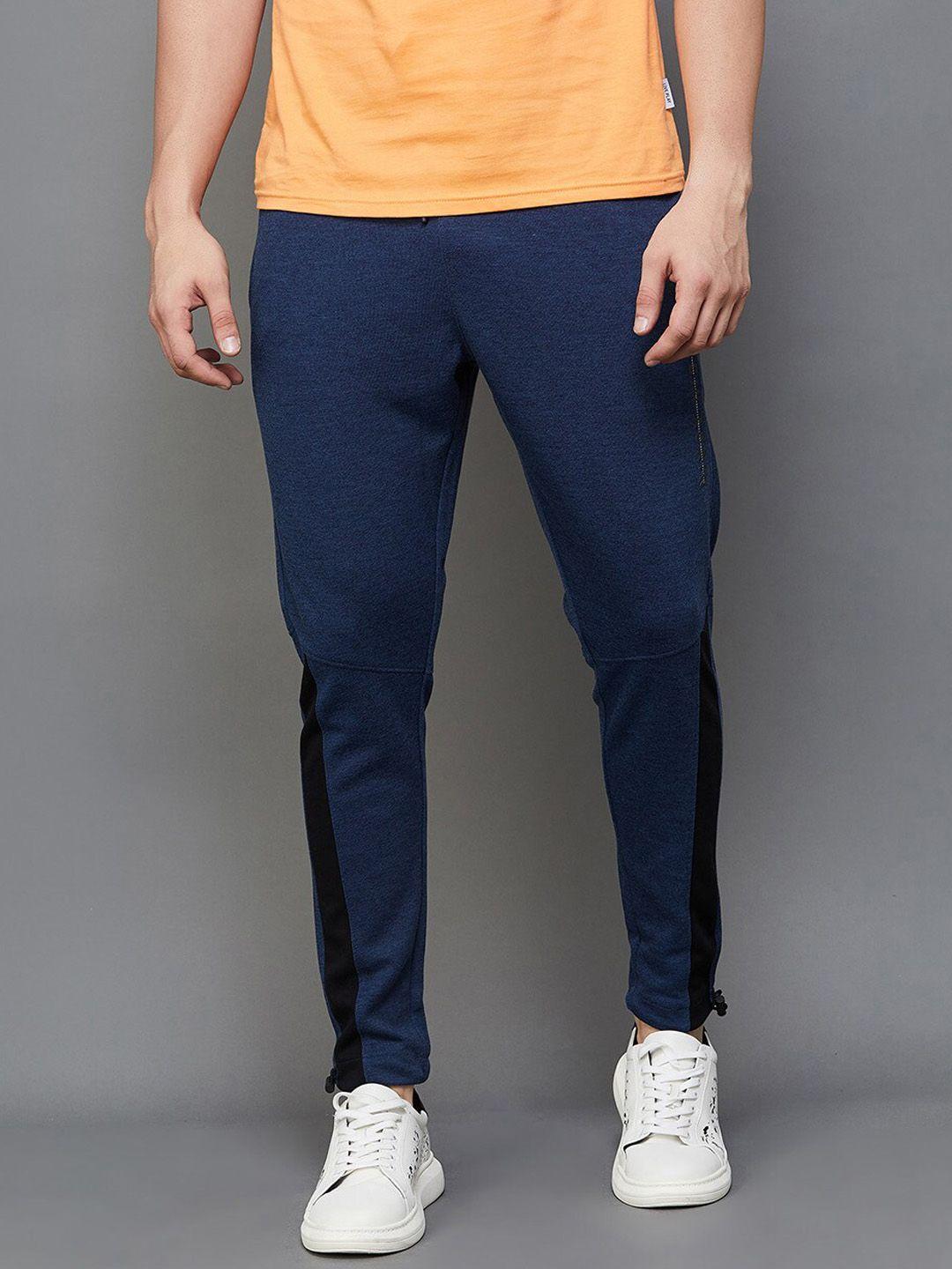 fame forever by lifestyle men mid-rise cotton track pants