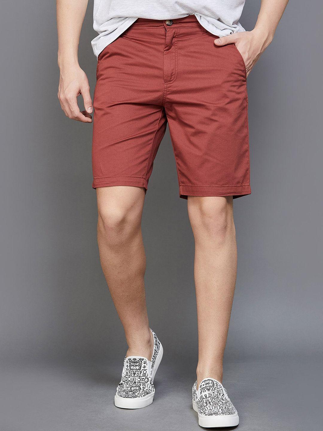 fame forever by lifestyle men regular fit cotton shorts