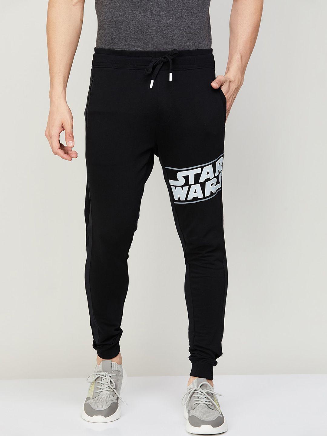 fame forever by lifestyle men typography printed cotton joggers
