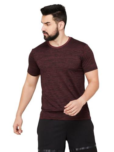 fame forever by lifestyle men wine cotton regular fit solid t shirt_s