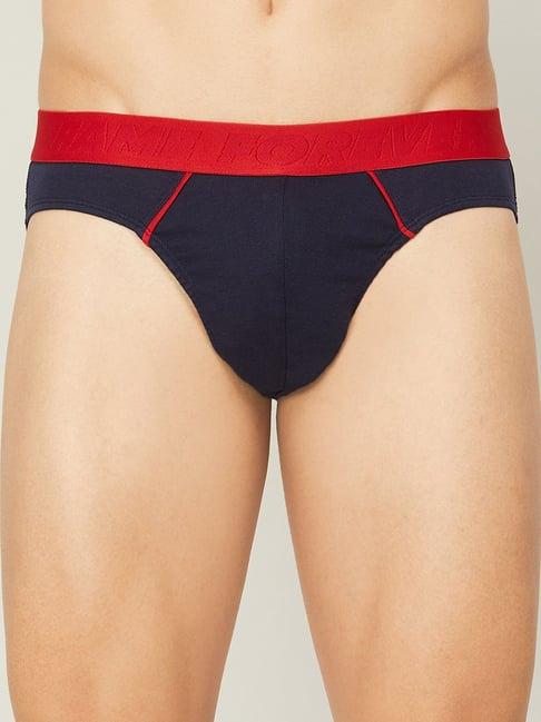 fame forever by lifestyle navy cotton regular fit briefs