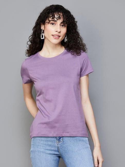 fame forever by lifestyle purple cotton top