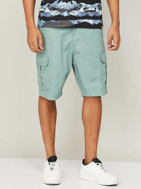 fame forever by lifestyle sage cotton regular fit cargo shorts